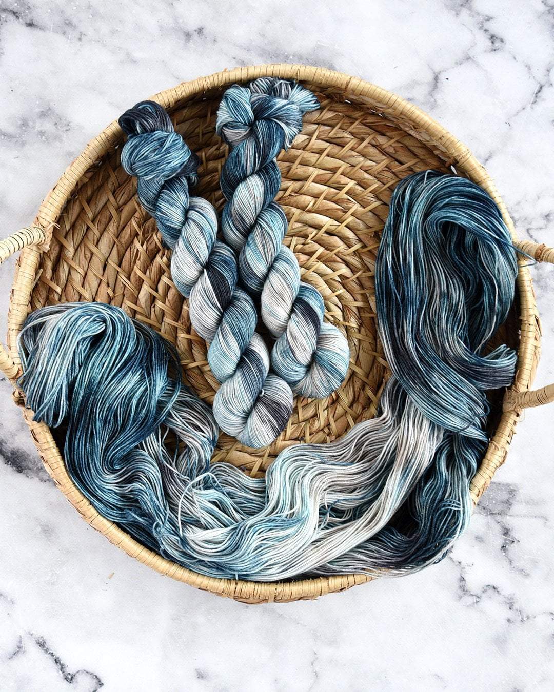 Destination Yarn fingering weight yarn The Great Wave of Kanagawa