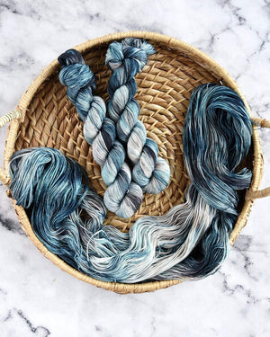 Destination Yarn fingering weight yarn The Great Wave of Kanagawa