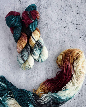 Destination Yarn fingering weight yarn Tinseltown