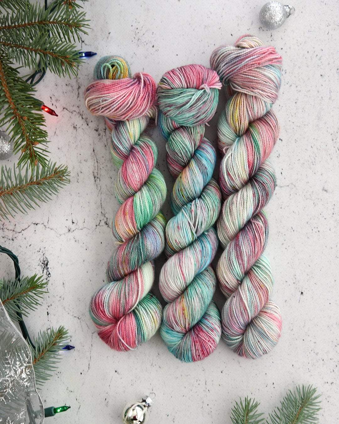 Destination Yarn fingering weight yarn Underneath the Aluminum Tree