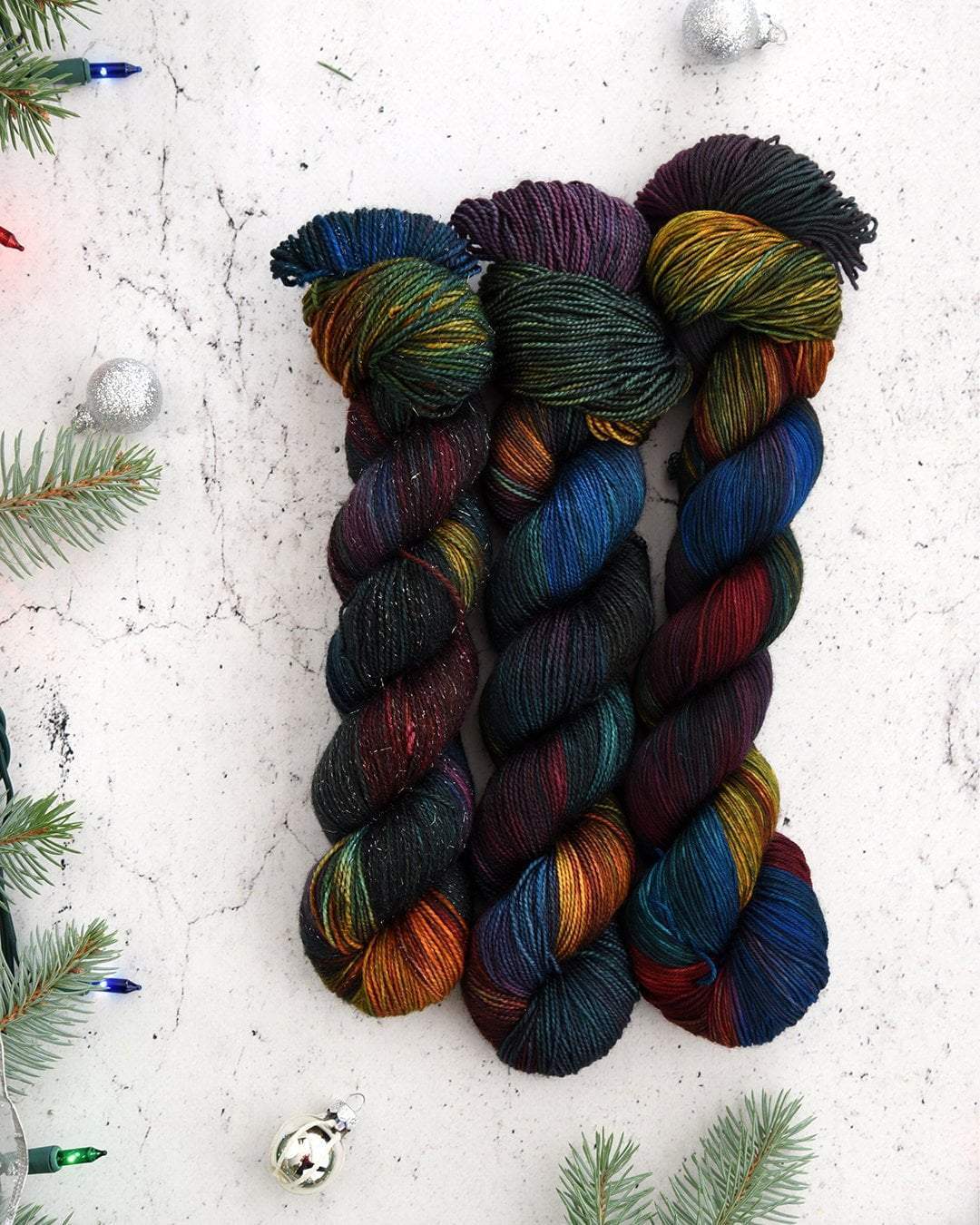 Destination Yarn fingering weight yarn Underneath the Christmas Tree