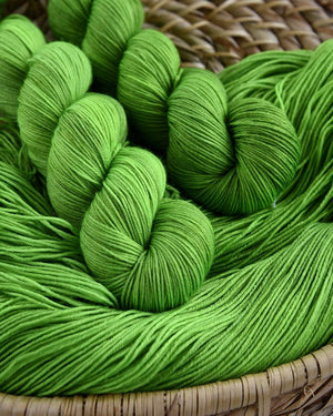 Destination Yarn fingering weight yarn Wasabi