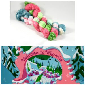 Destination Yarn fingering weight yarn Whoville