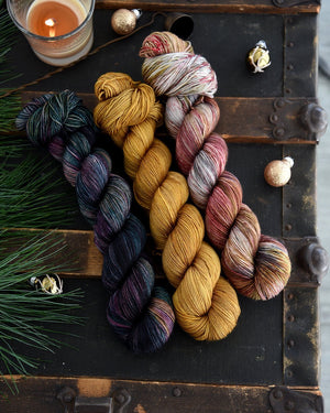 Destination Yarn fingering weight yarn Winter Forest