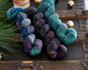 Destination Yarn fingering weight yarn Winter Forest