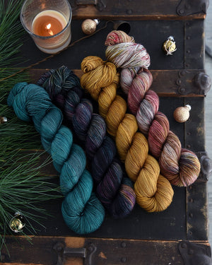 Destination Yarn fingering weight yarn Winter Forest
