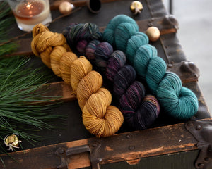 Destination Yarn fingering weight yarn Winter Forest