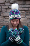 Destination Yarn Knitting Kit Arctic Sky Hat and Mitts Kit
