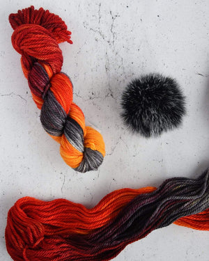 Destination Yarn Knitting Kit Hat Kit - Bulky - Campfire