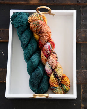 Destination Yarn Knitting Kit High Mountain Shawl Kit