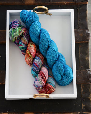 Destination Yarn Knitting Kit High Mountain Shawl Kit