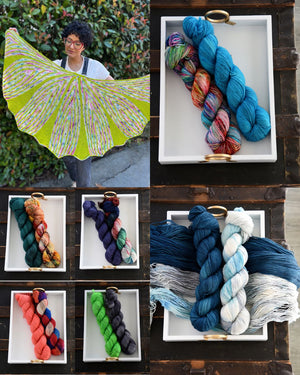 Destination Yarn Knitting Kit High Mountain Shawl Kit