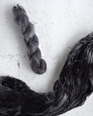 Destination Yarn Knitting Kit Mardi Gras Birds of a Feather Shawl Kit - Mohair and Cashmere