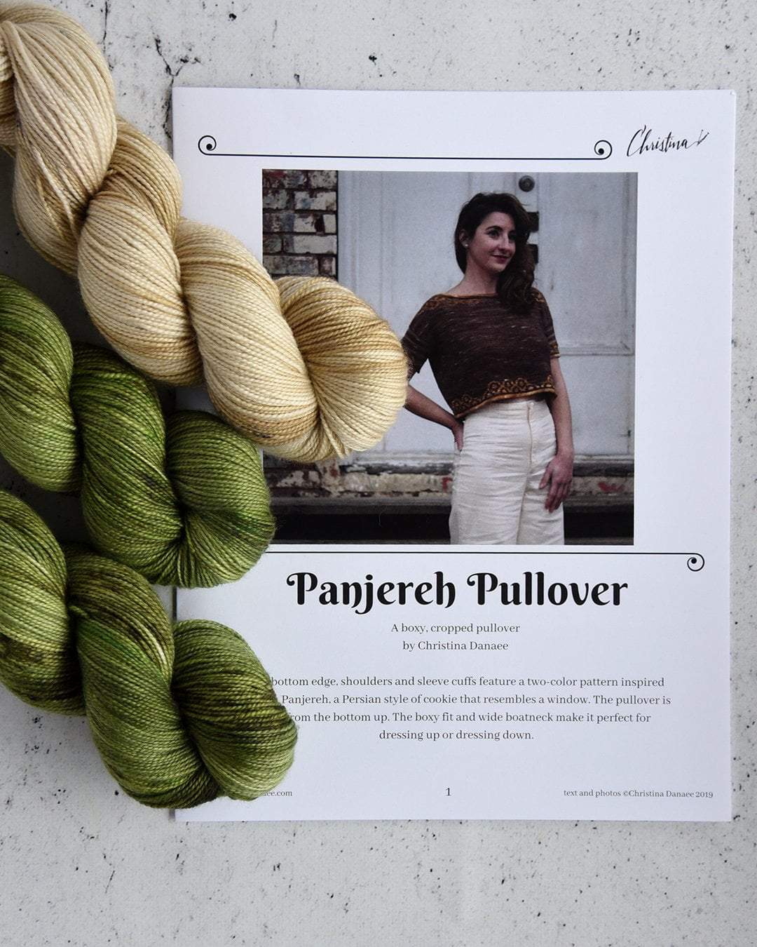 Destination Yarn Knitting Kit Panjereh Pullover - Scottish Highlands