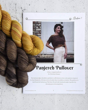 Destination Yarn Knitting Kit Panjereh Pullover - Shipyard