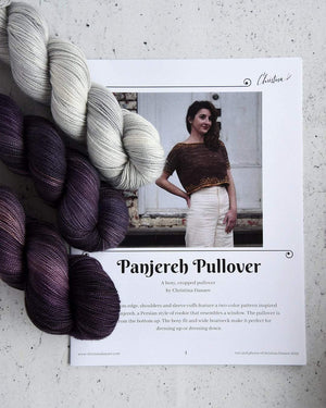 Destination Yarn Knitting Kit Panjereh Pullover - Witching Hour
