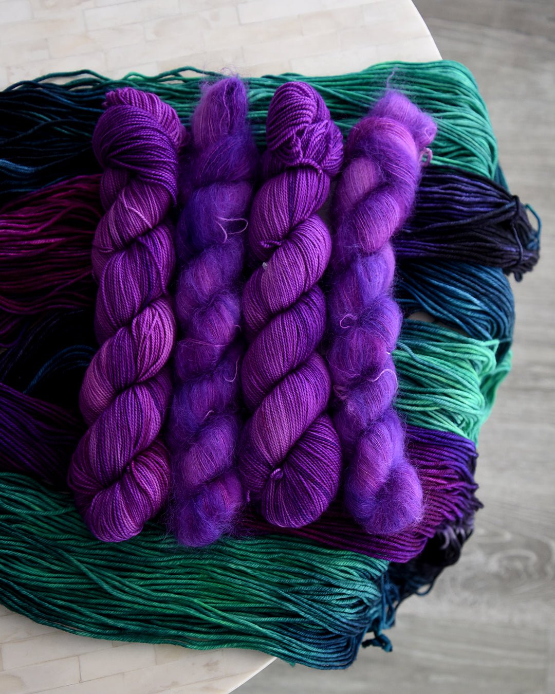 Destination Yarn Lace/Mohair Electric Storm - Mohair