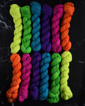 Destination Yarn Mini Skein Set Neon Spring - MINI SKEIN SET