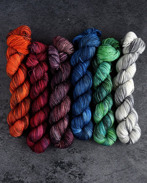 Destination Yarn Mini Skein Set Toxic Collection Tonal Colorways - MINI SKEIN SET