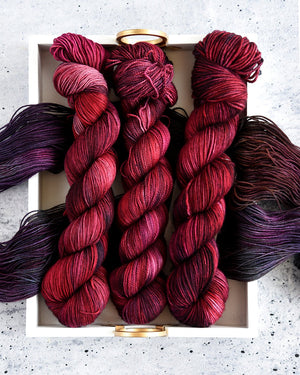 Destination Yarn Mini Skein Set Toxic Collection Tonal Colorways - MINI SKEIN SET
