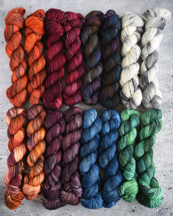 Pink speckle dyed indie yarn, hand dyed yarn for fades, pink fade yarn ...