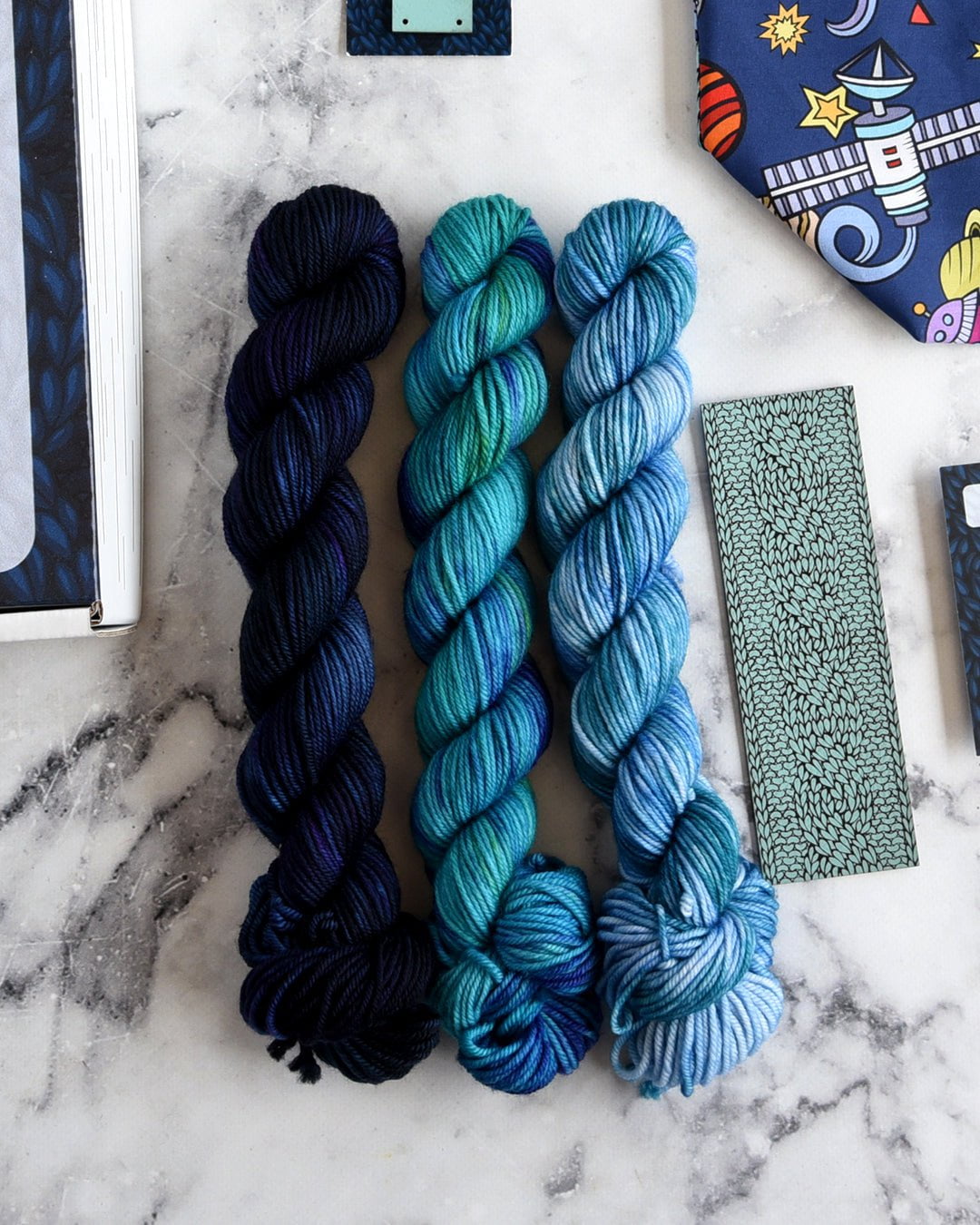 Destination Yarn Science Fiction Trio